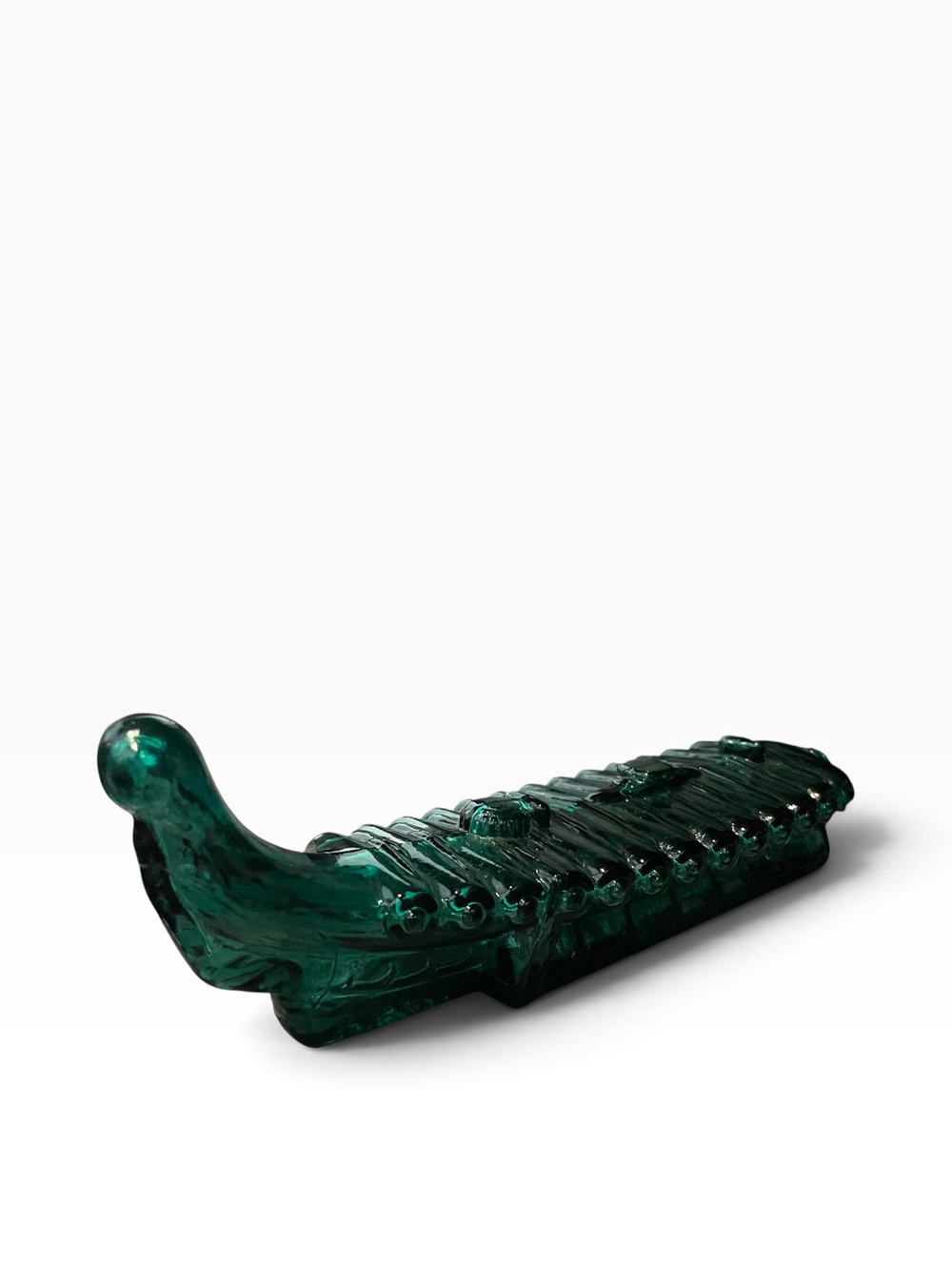 Avon Vintage Viking Green Glass Decanter